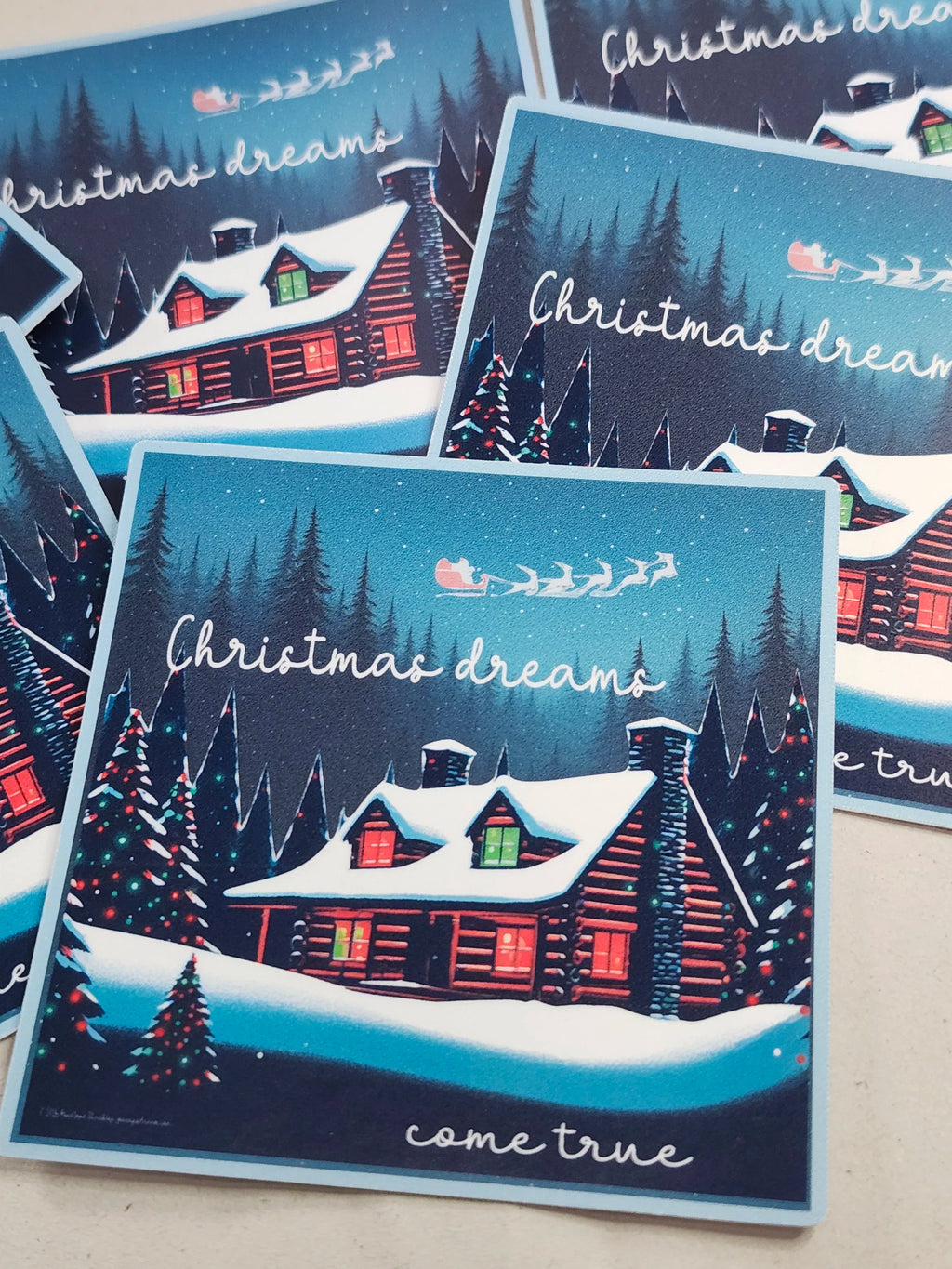 Christmas Dreams Come True Sticker Sheet – Digital File (SVG for Silhouette Studio)