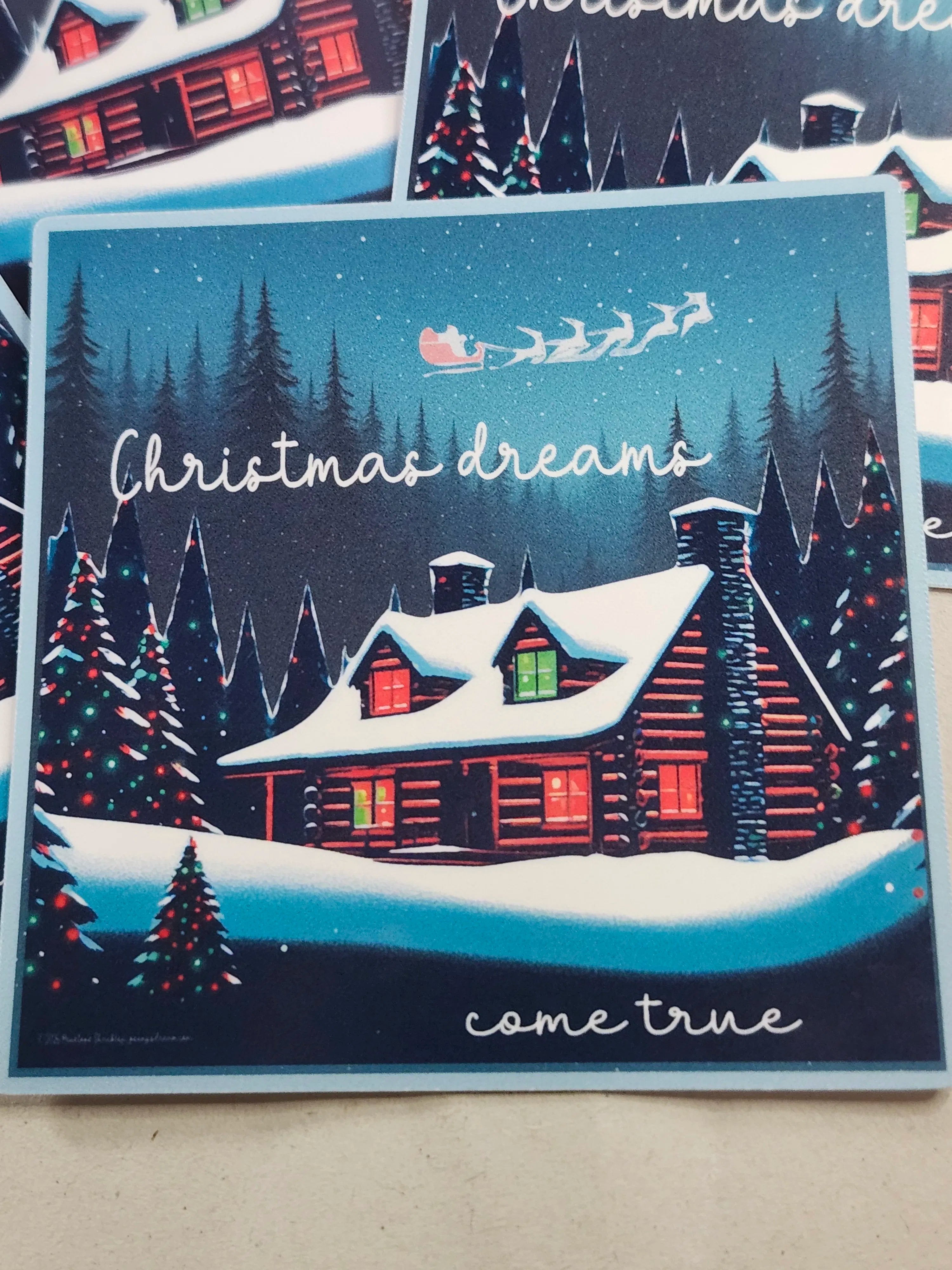 Christmas Dreams Come True Sticker Sheet – Digital File (SVG for Silhouette Studio)