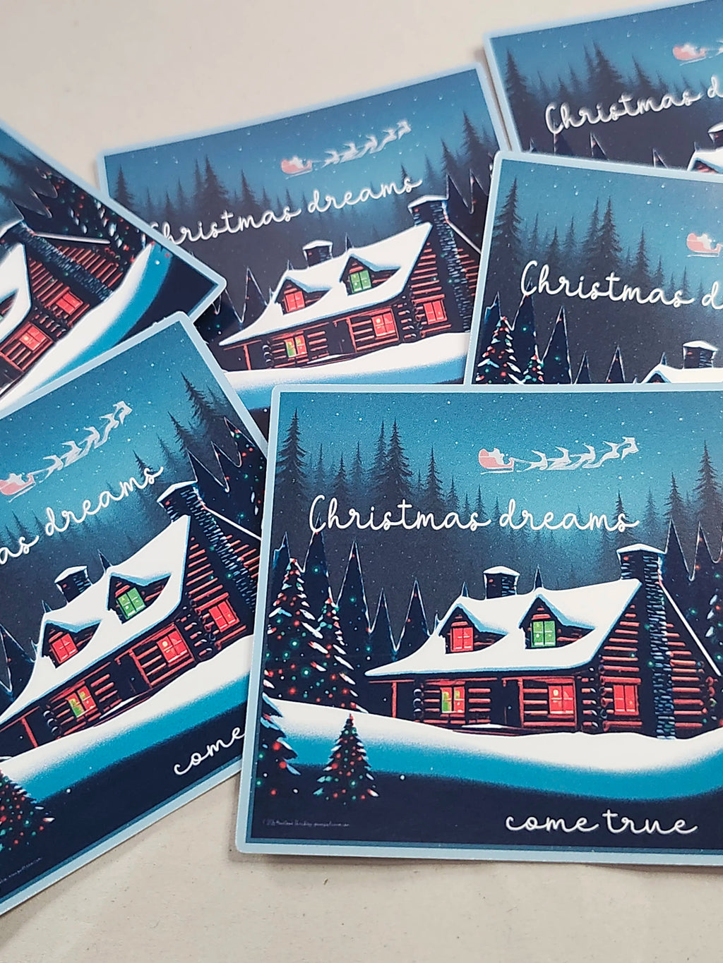 Christmas Dreams Come True Sticker Sheet – Digital File (SVG for Silhouette Studio)