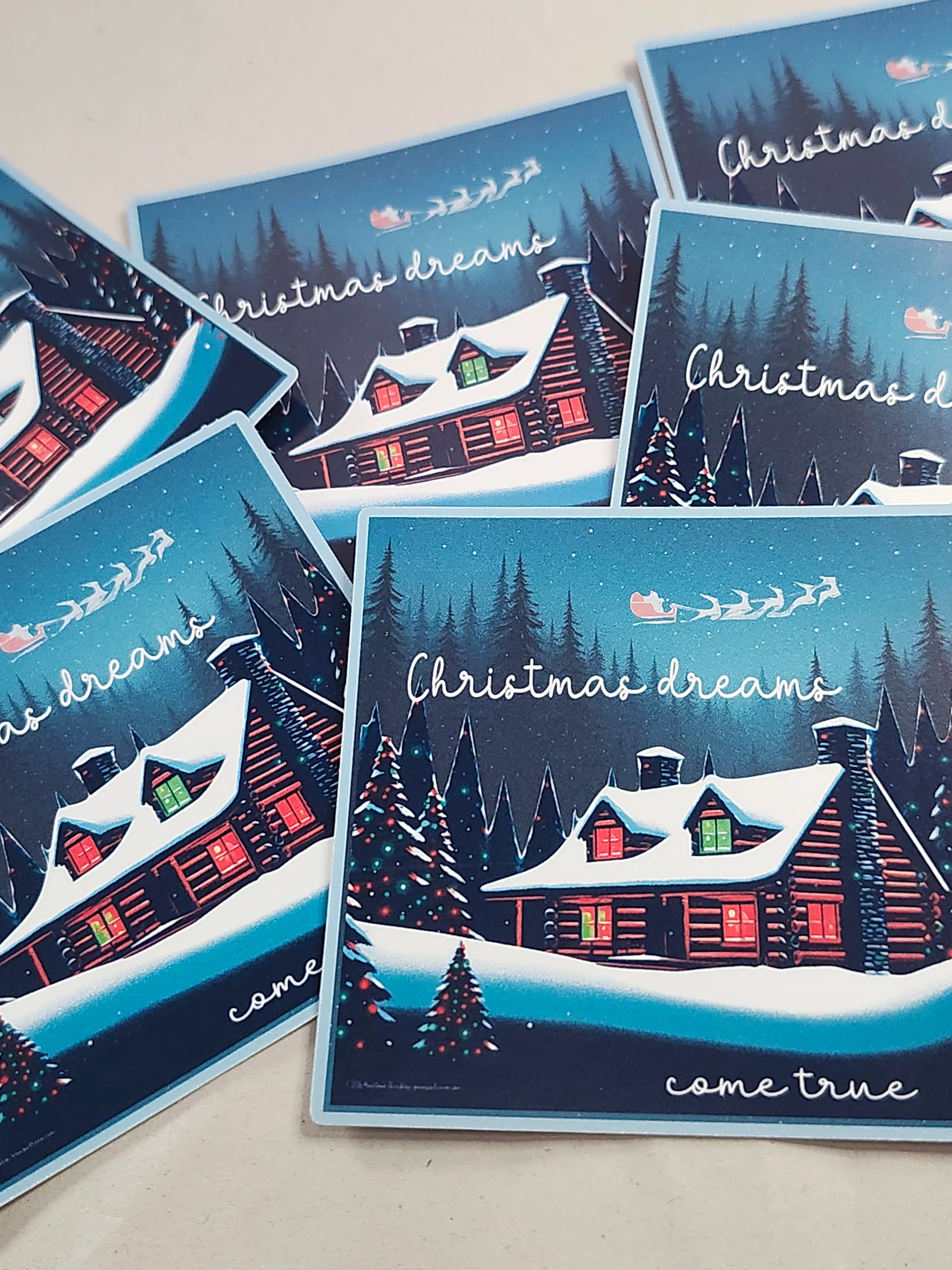 Christmas Dreams Come True Sticker Sheet – Digital File (SVG for Silhouette Studio)