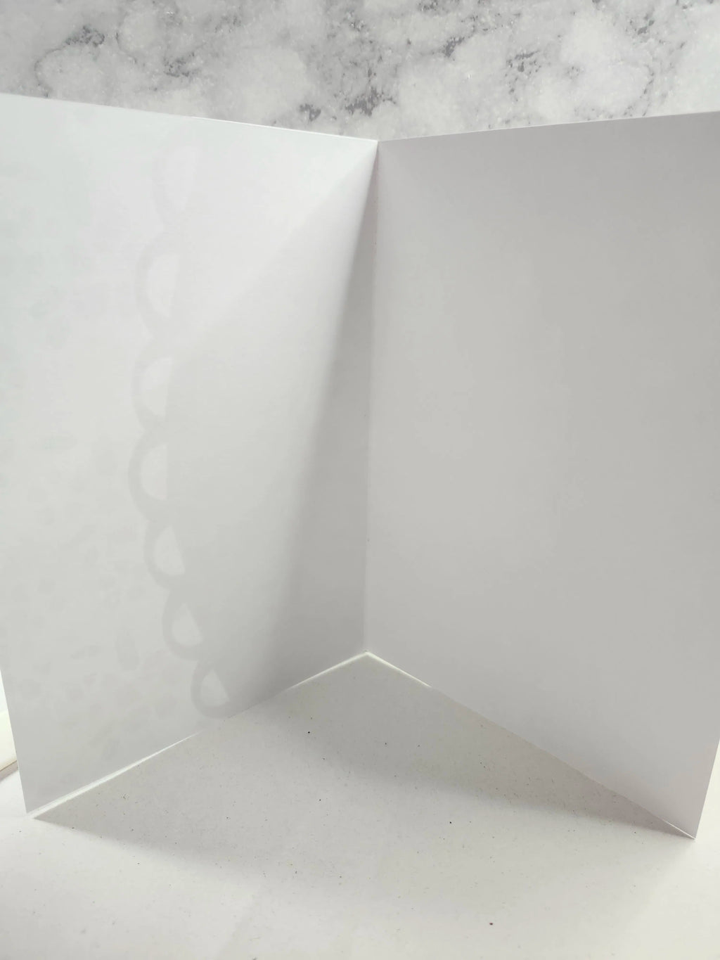 Scalloped Edge Layered Card Base – 5×7 Template (SVG for Silhouette Studio)