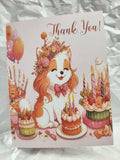 Birthday Pup Thank‑You Card – A2 Size – Silhouette Studio SVG