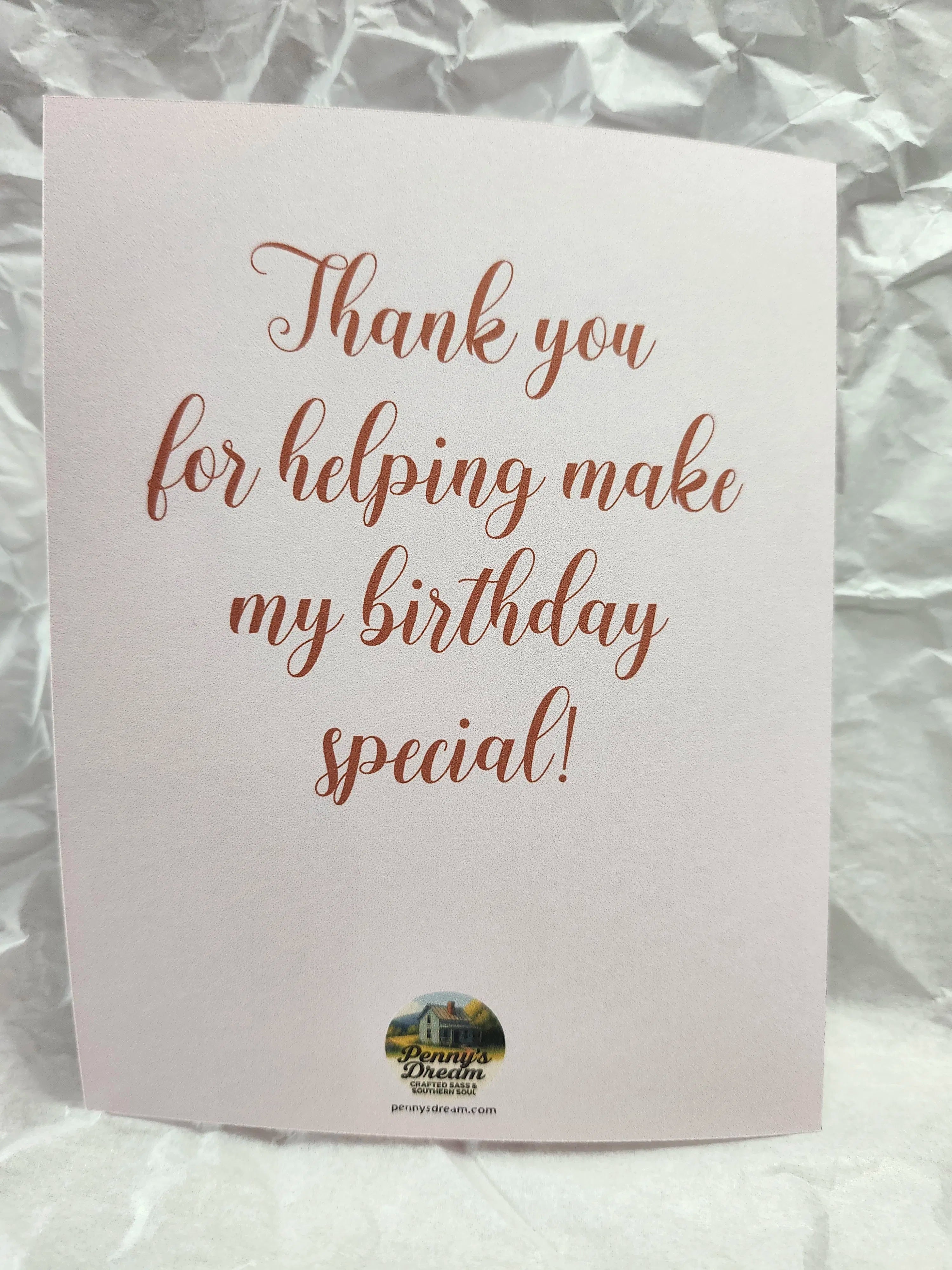 Birthday Pup Thank‑You Card – A2 Size – Silhouette Studio SVG