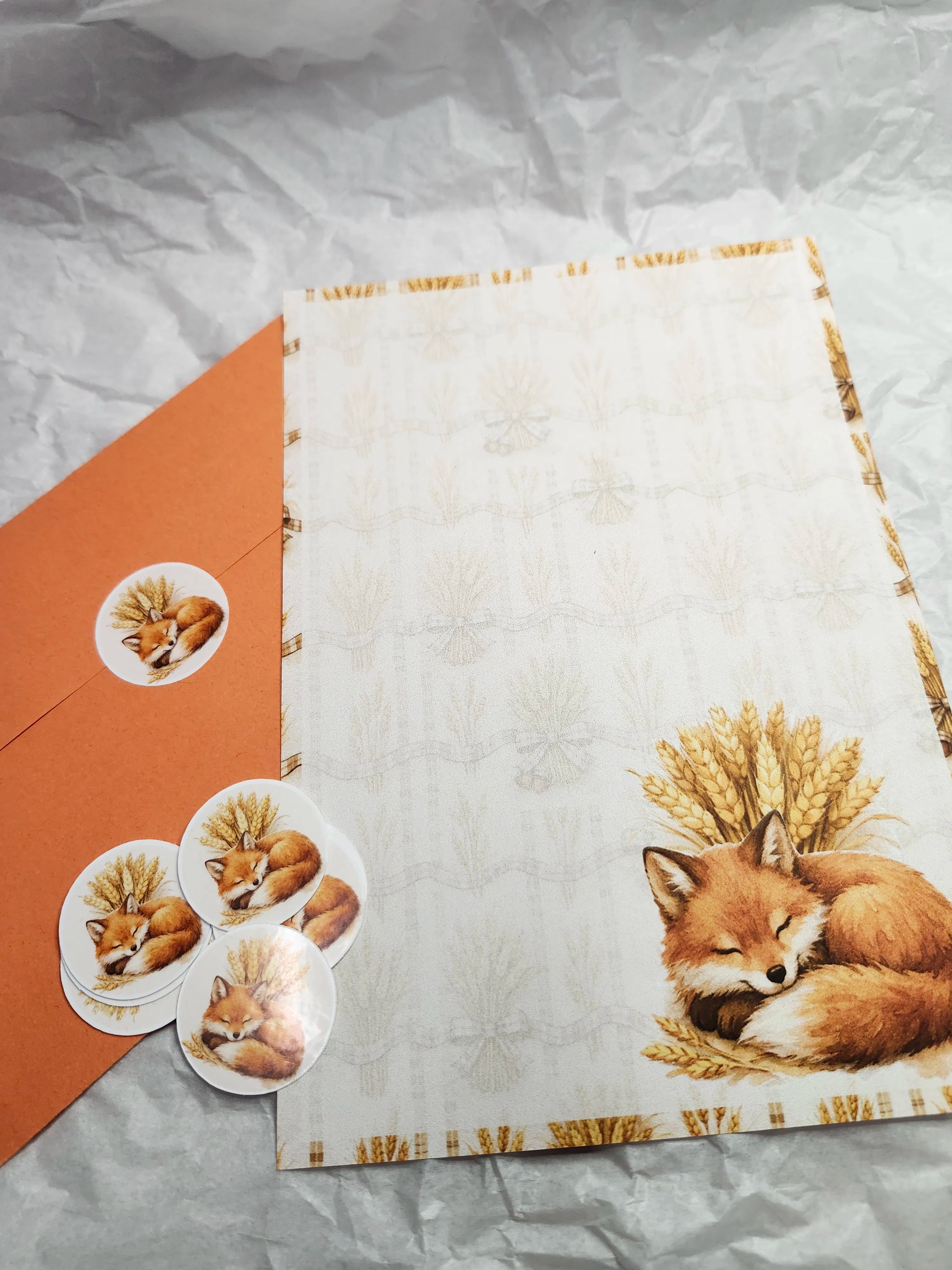 Sleeping Fox Writing Set – Silhouette Studio SVG