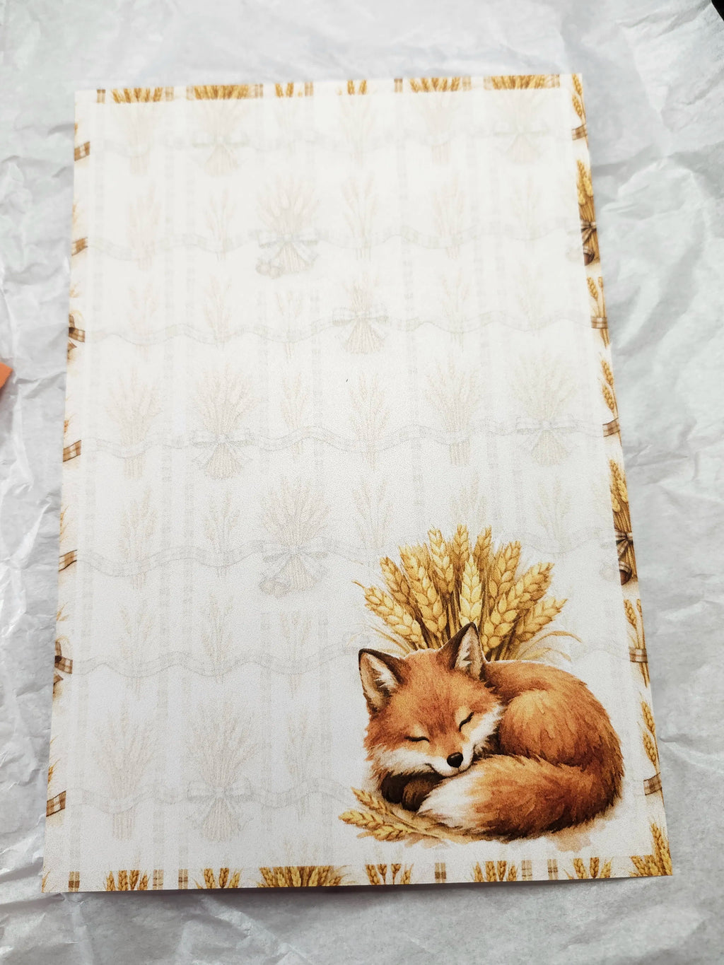 Sleeping Fox Writing Set – Silhouette Studio SVG