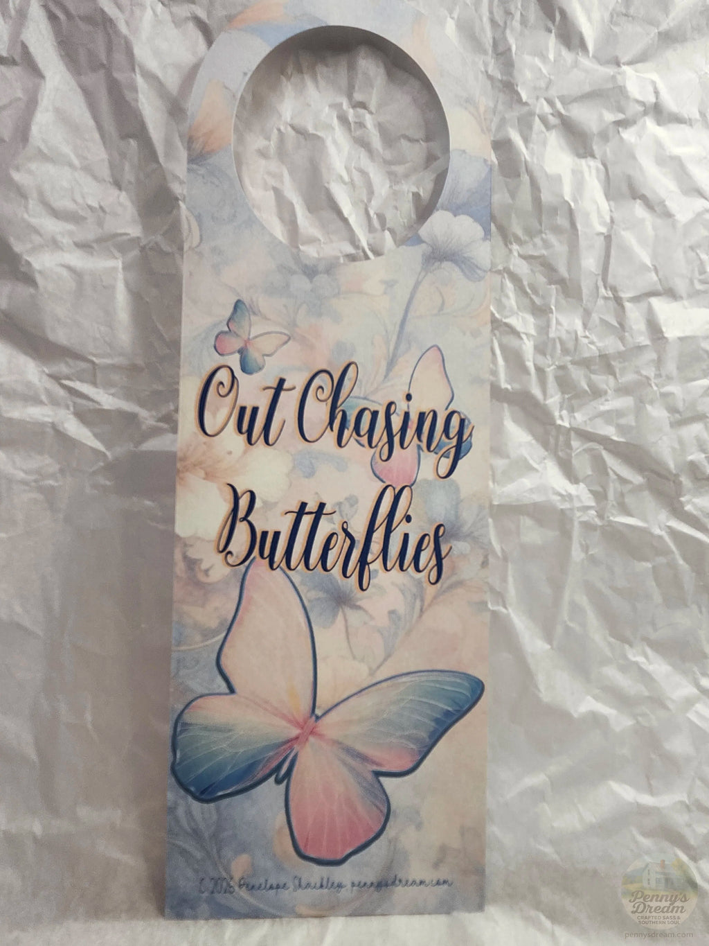 Chasing Butterflies Printable Door Hanger Set