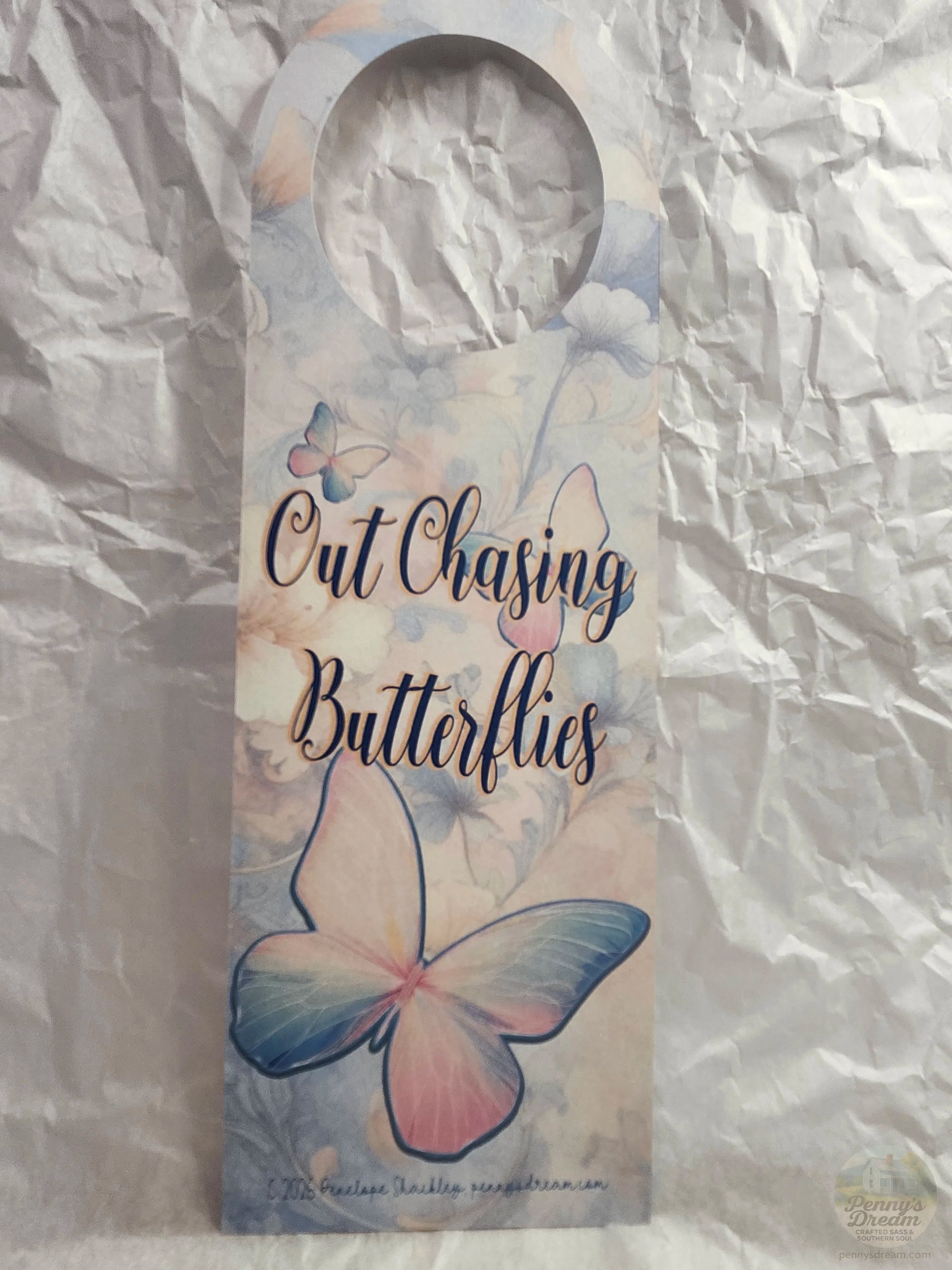 Chasing Butterflies Printable Door Hanger Set
