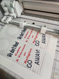 Go Away Door Hanger Digital Download