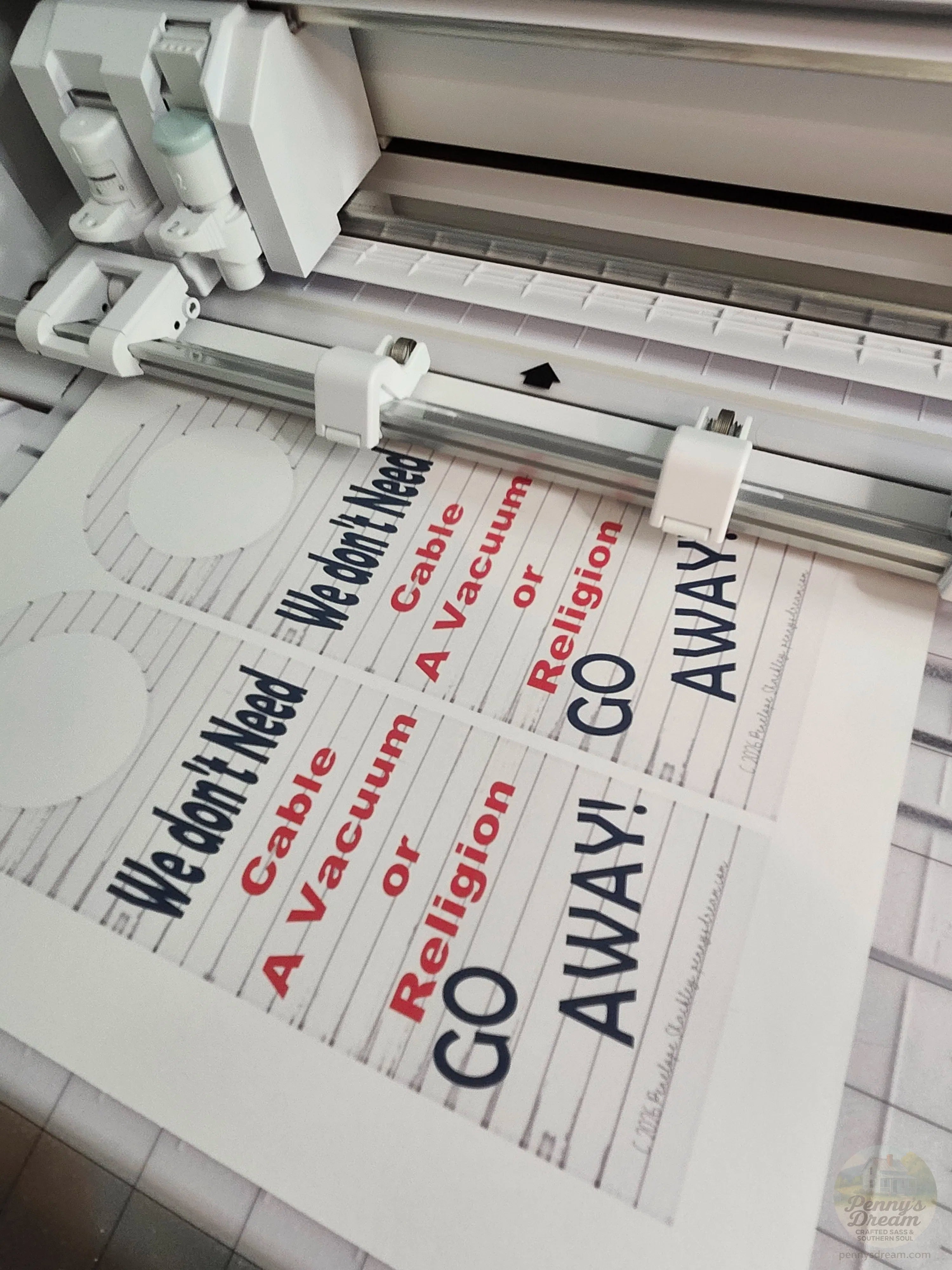 Go Away Door Hanger Digital Download