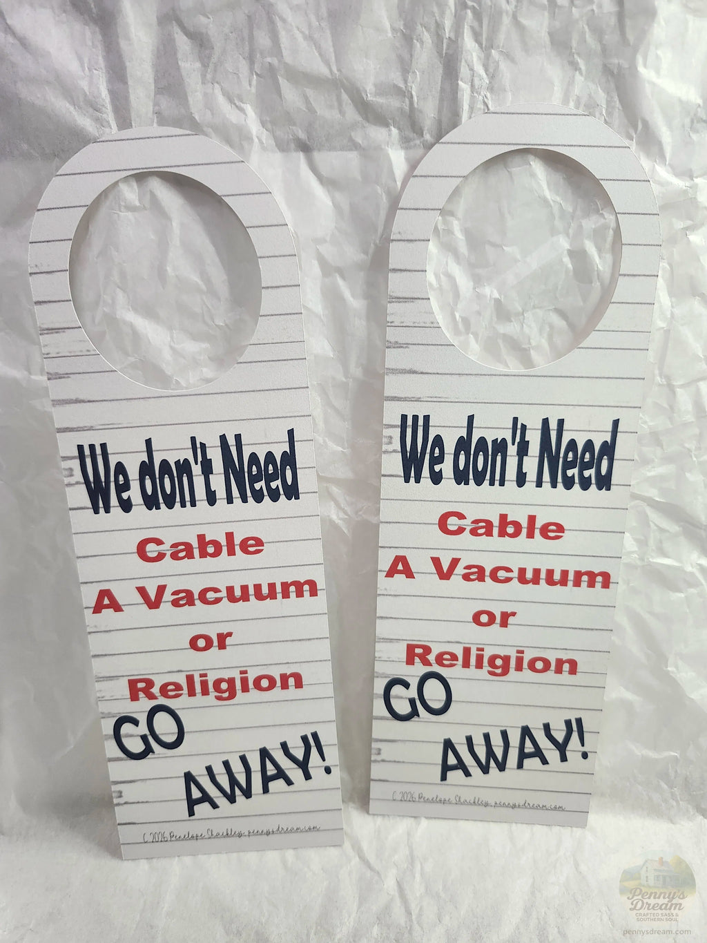 Go Away Door Hanger Digital Download