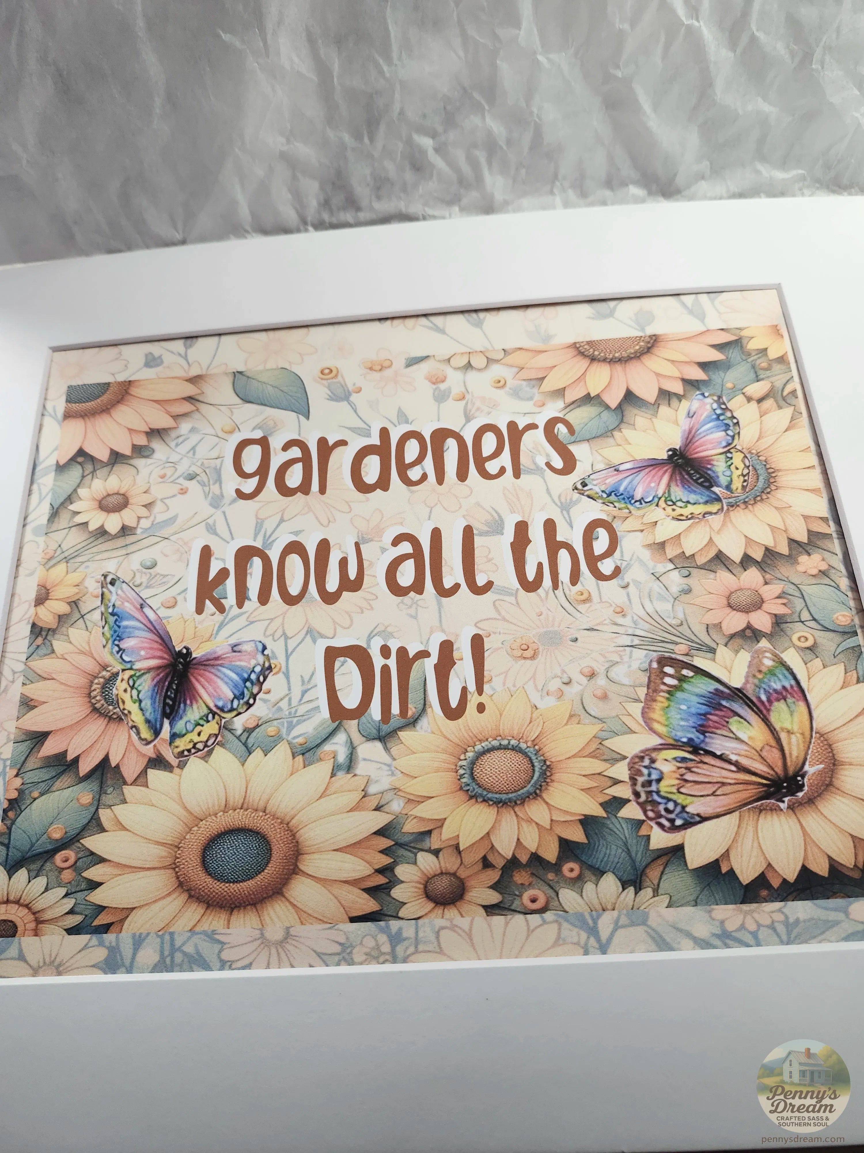 Gardeners Know All The Dirt, Garden Sign, Printable Wall Art, PNG SVG, Digital Download