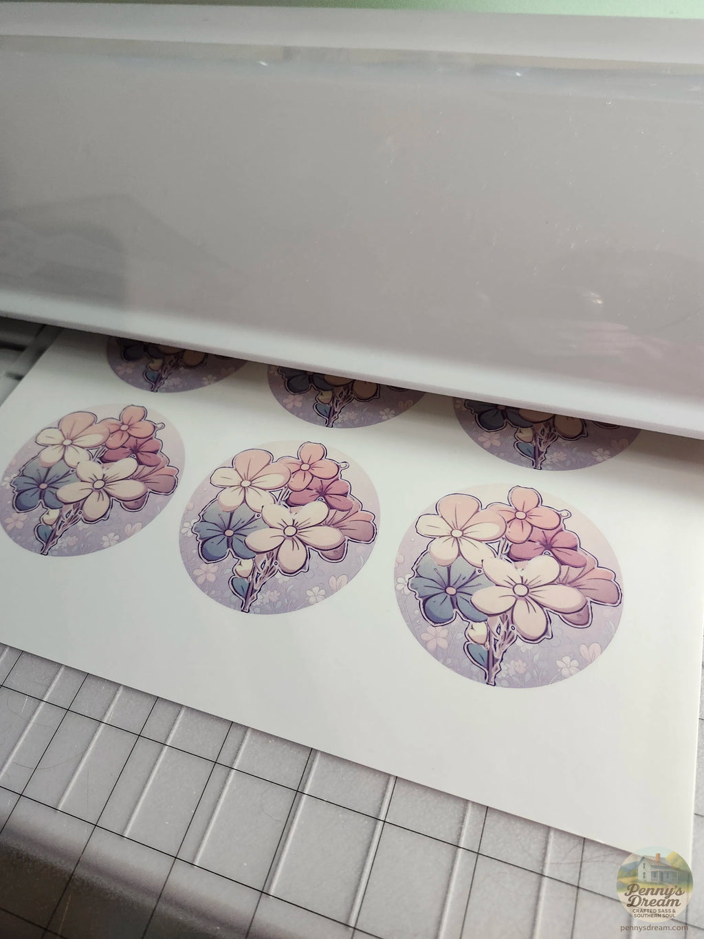 Bunch of Flowers Sticker Sheet, Digital Download, PNG SVG