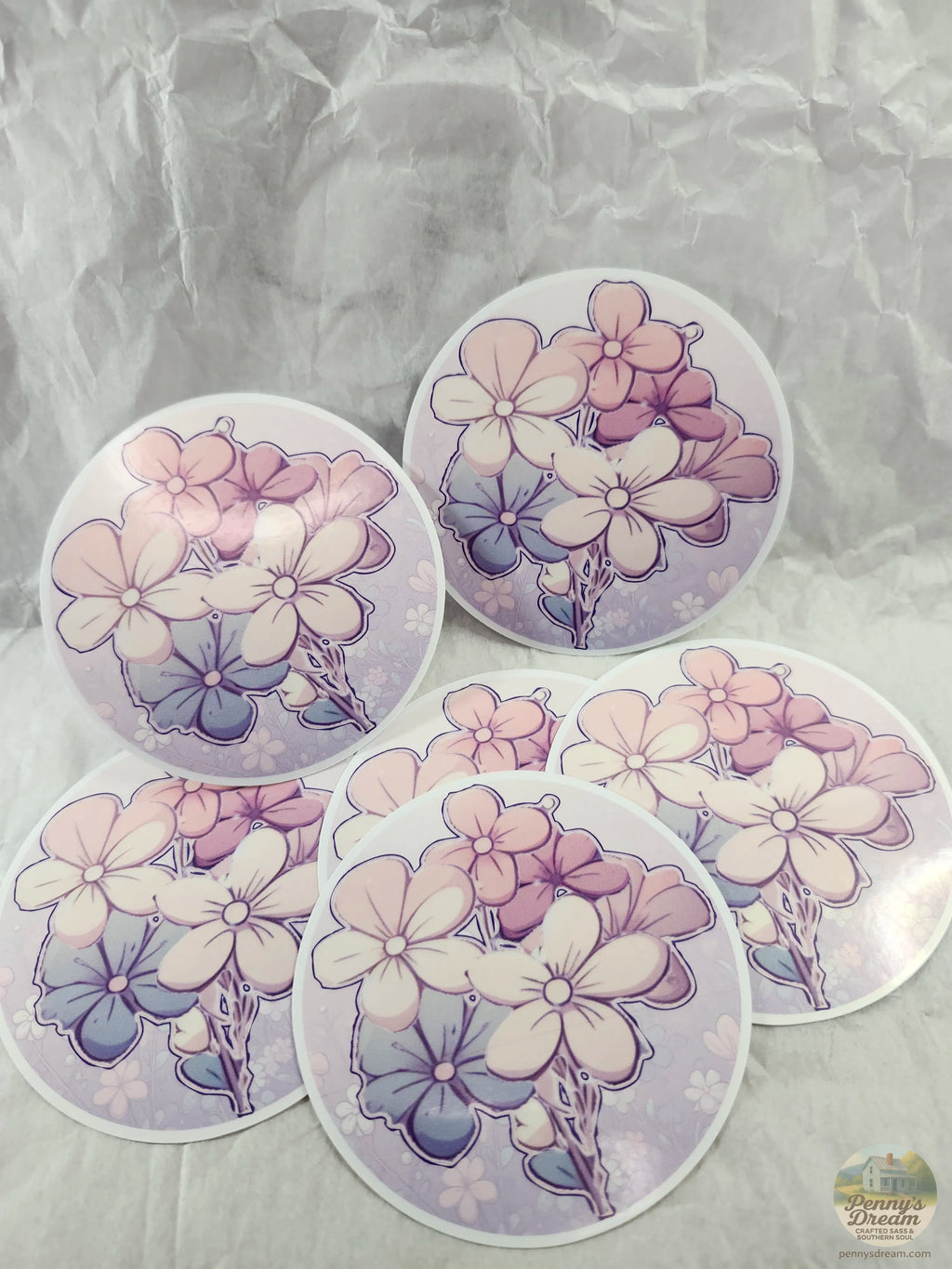 Bunch of Flowers Sticker Sheet, Digital Download, PNG SVG