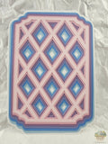 Diamond Layered Card Topper Template, Digital Download, PNG SVG