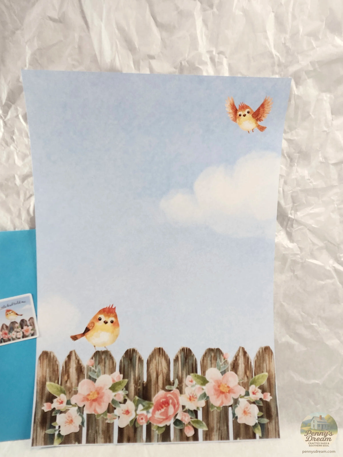 A Little Bird Writing Set, Digital Download, PNG SVG