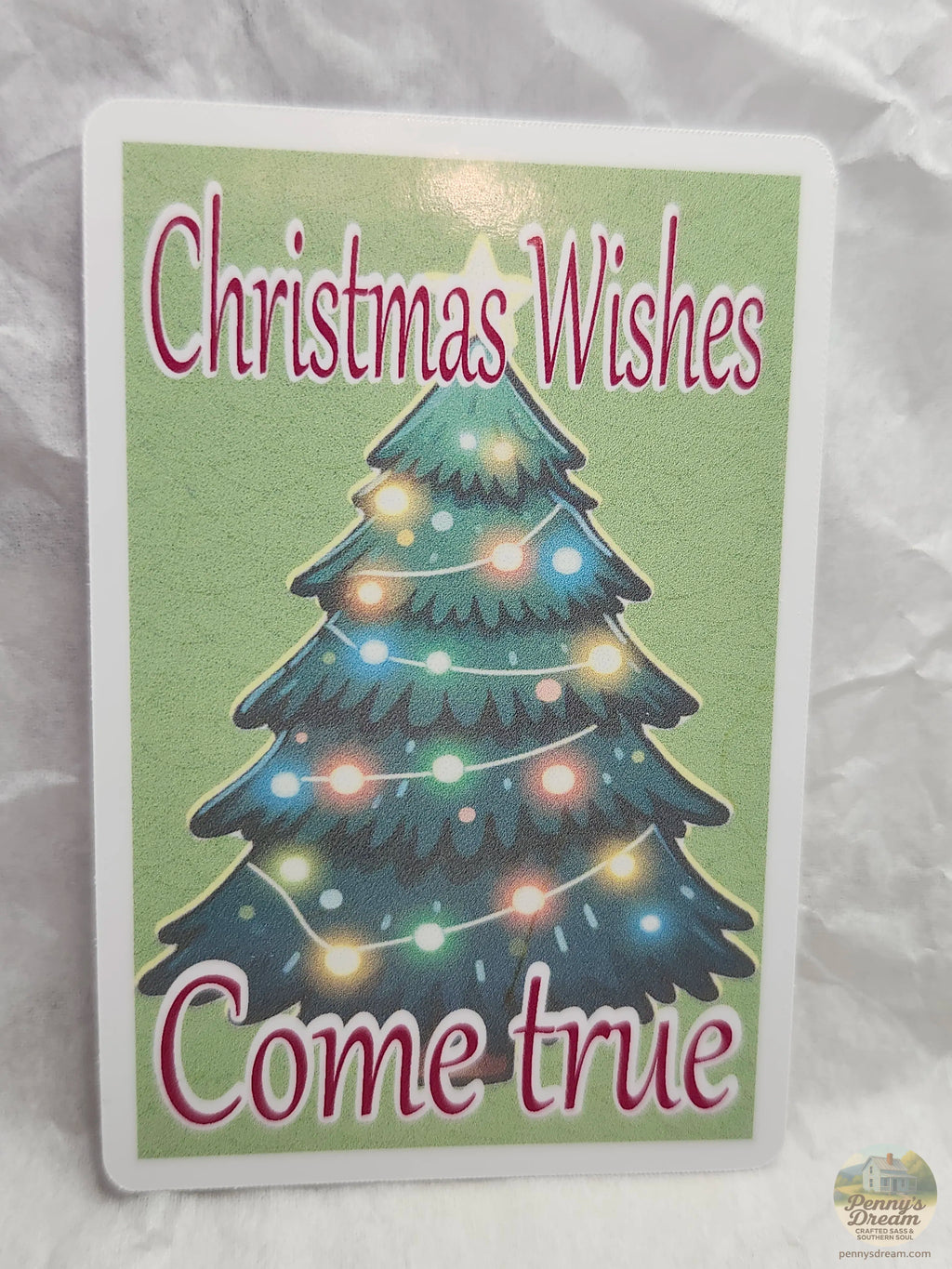 Christmas Wishes Come True Sticker Sheet, Digital Download, PNG SVG