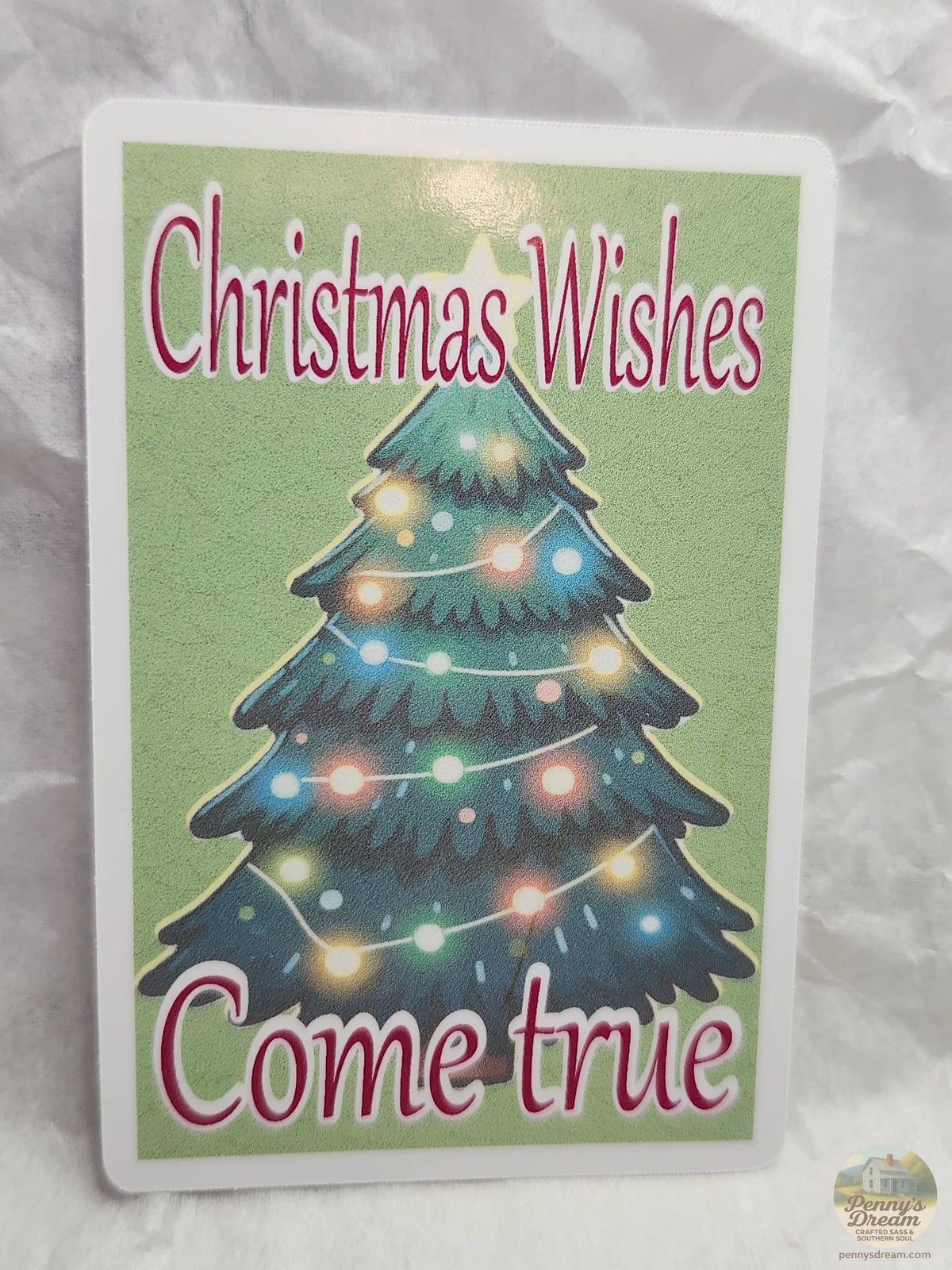 Christmas Wishes Come True Sticker Sheet, Digital Download, PNG SVG