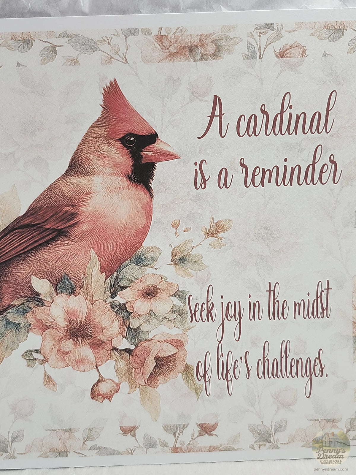 Cardinal Hope Print – Letter Size – Silhouette Studio SVG – Digital Download
