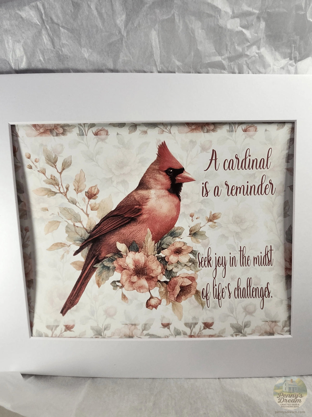 Cardinal Hope Print – Letter Size – Silhouette Studio SVG – Digital Download