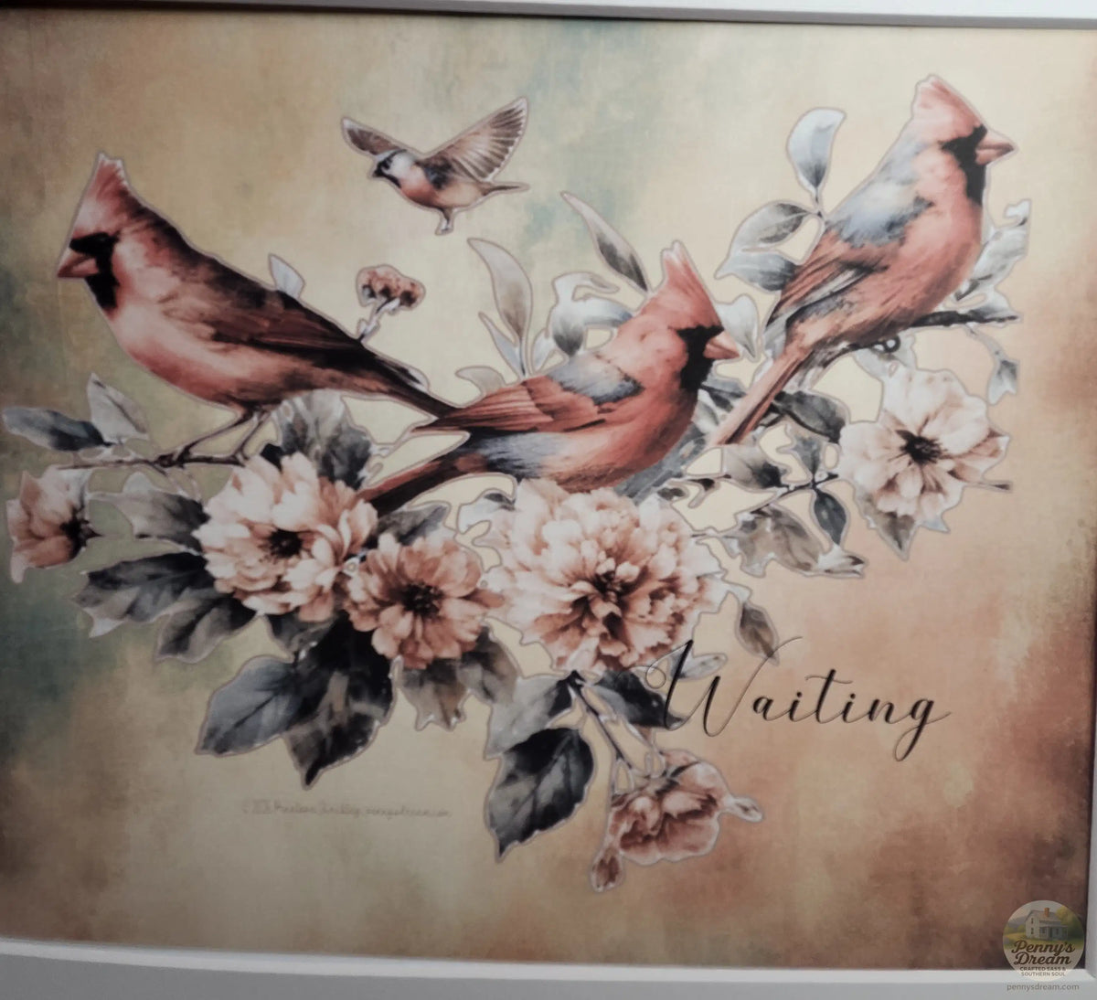 Waiting – Cardinal Print – Letter Size – Digital Download