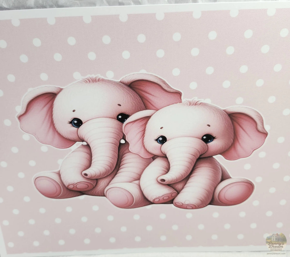 Pink Elephants Print or Sign – Letter Size Digital Download