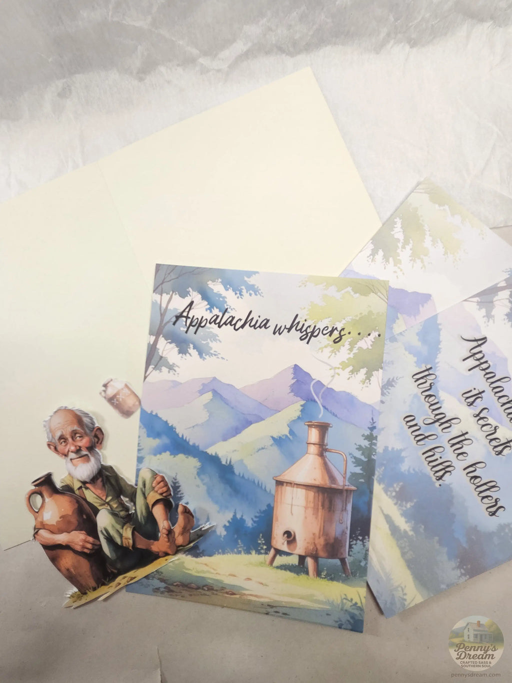 Appalachian Secrets Greeting Card – 5 × 7 Layered Card Digital Download **