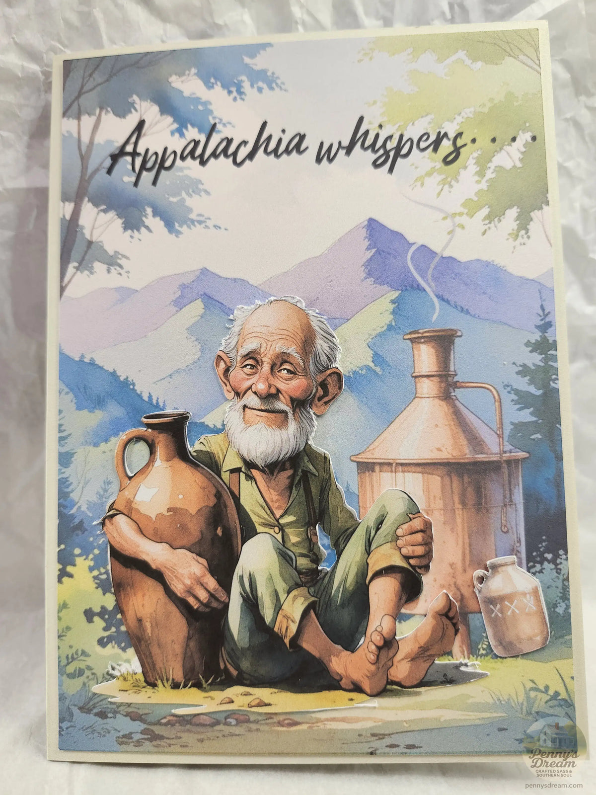 Appalachian Secrets Greeting Card – 5 × 7 Layered Card Digital Download **