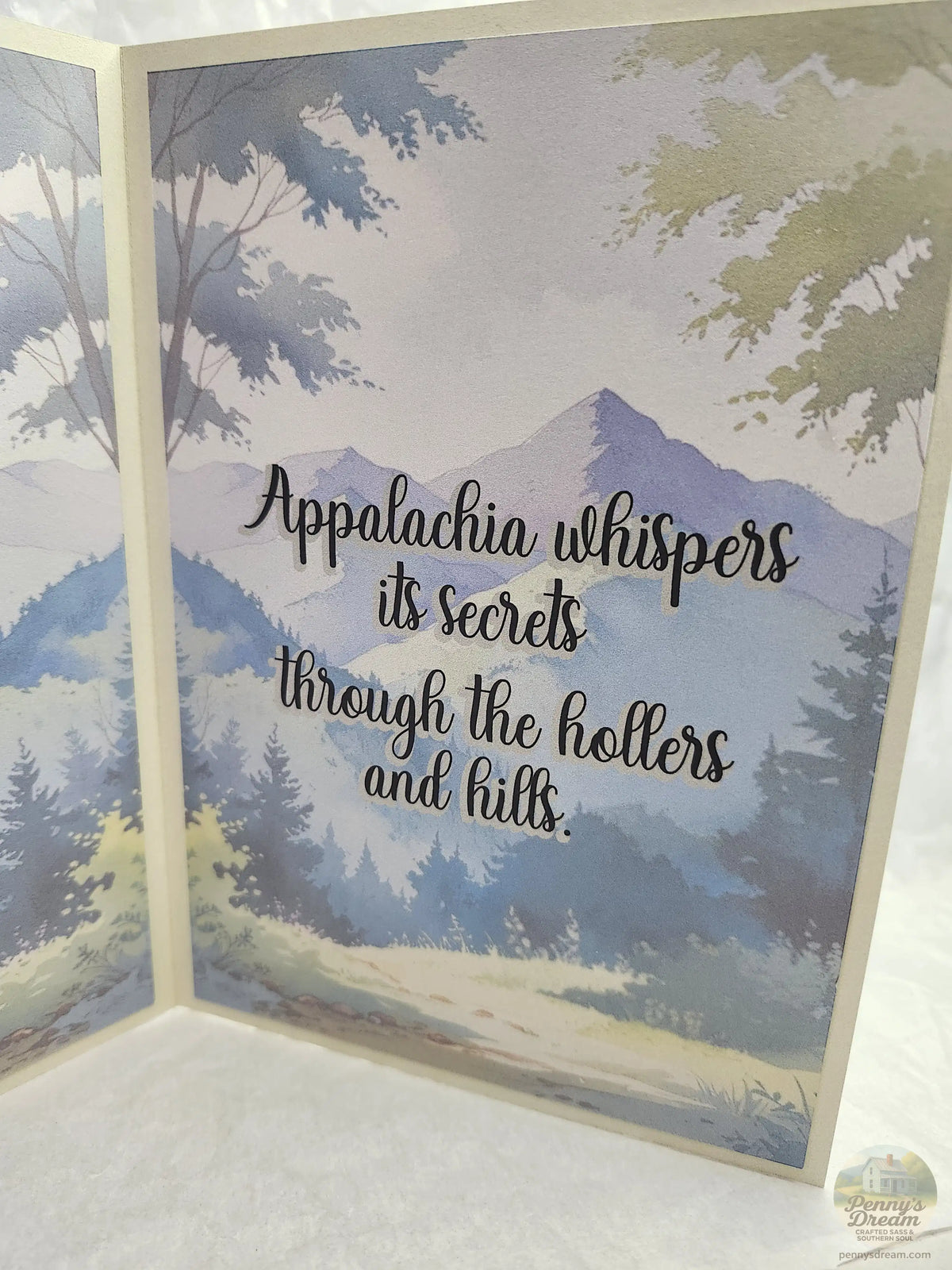 Appalachian Secrets Greeting Card – 5 × 7 Layered Card Digital Download **