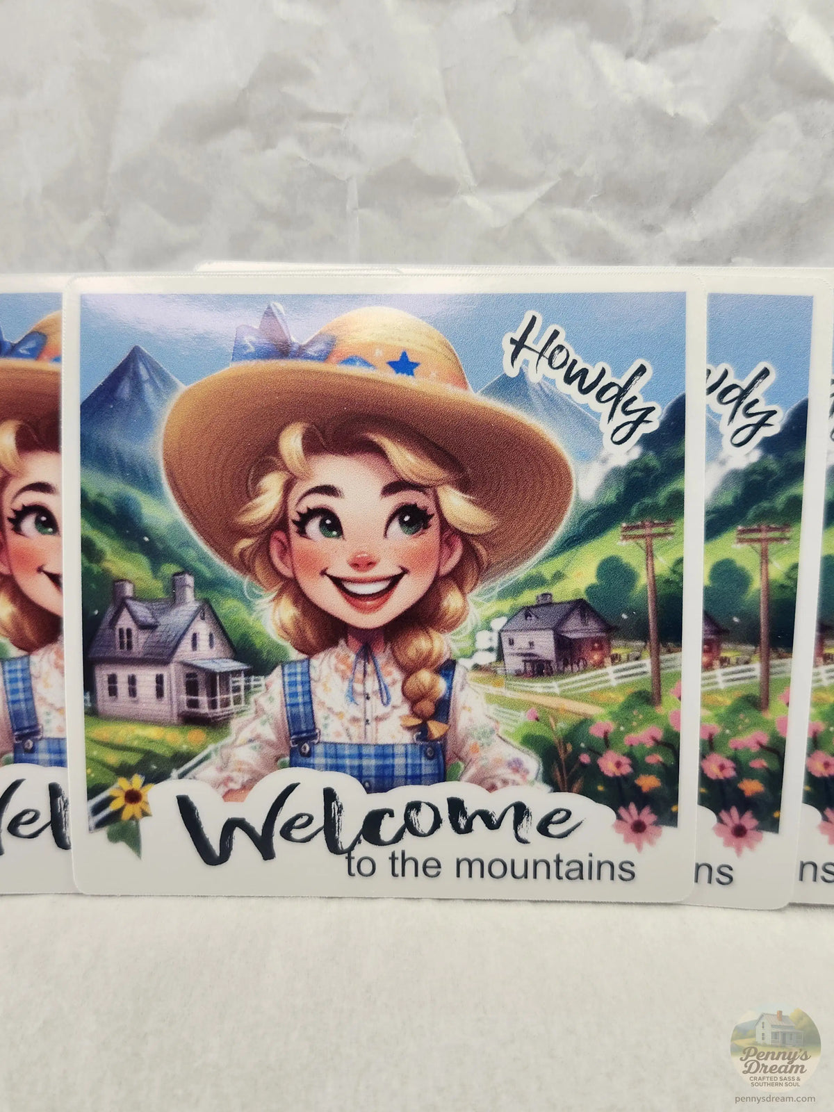 Country Girl Sticker Sheet – Welcome to the Mountains - Digital Download
