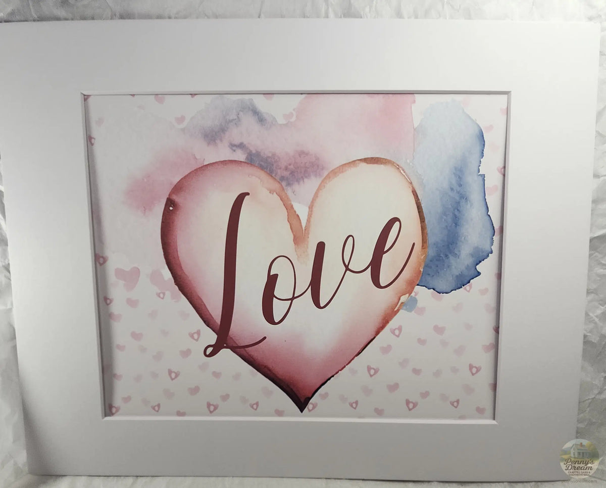 Raining Hearts Love Print – 8 × 10 - Digital Download
