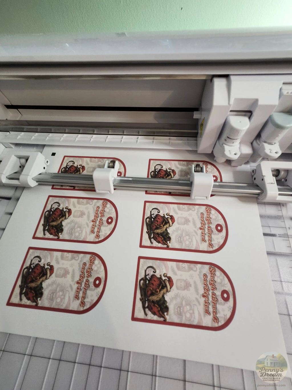 Stressed Out Santa Gift Tags – Sleigh Wreck Certified -Digital Download  **