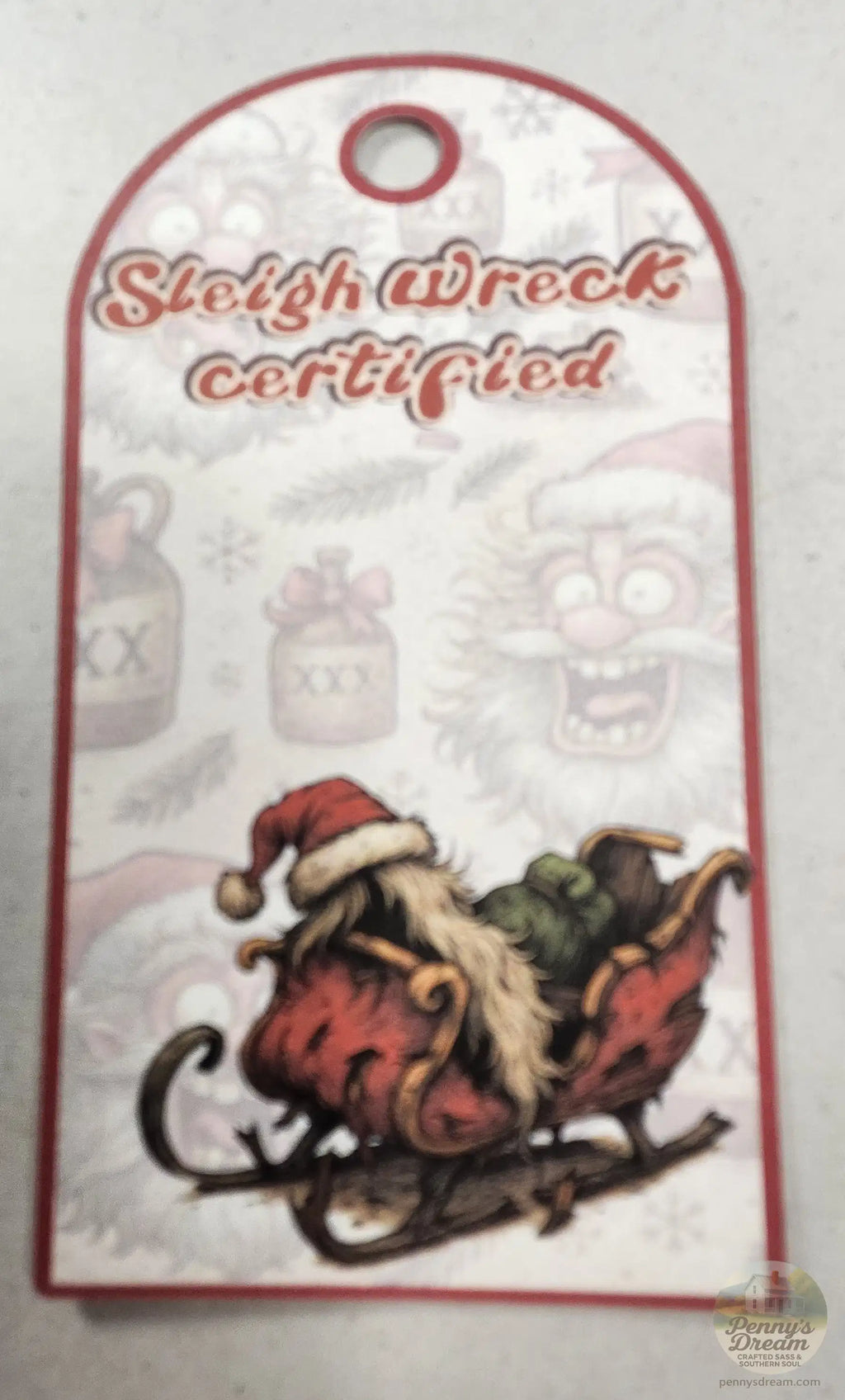 Stressed Out Santa Gift Tags – Sleigh Wreck Certified -Digital Download  **