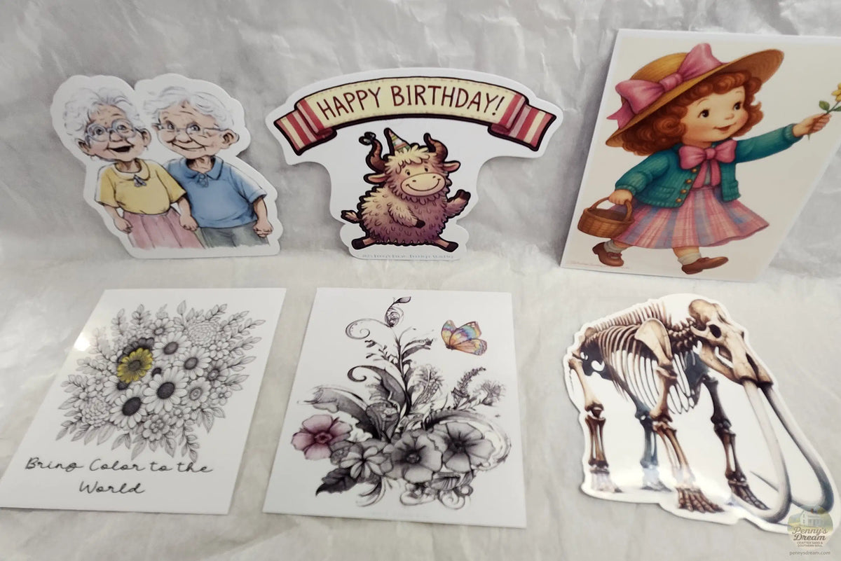 Sample Sale – Sticker Set (Exact Stickers Shown) - Bag #4