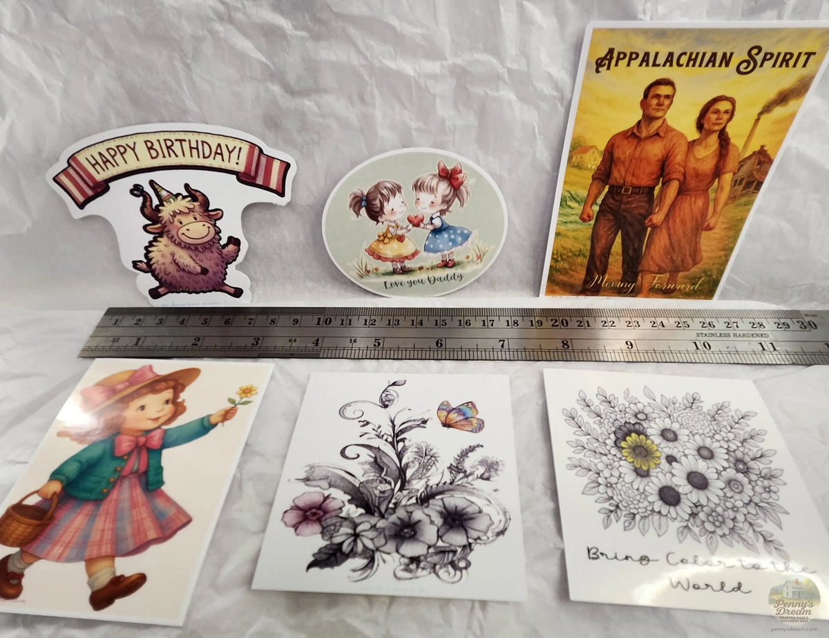 Sample Sale – Sticker Set (Exact Stickers Shown) - Bag # 6