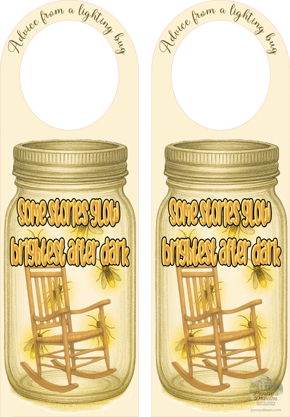 Advice from a Lighting Bug Door Hanger – Silhouette Studio SVG – Digital Download