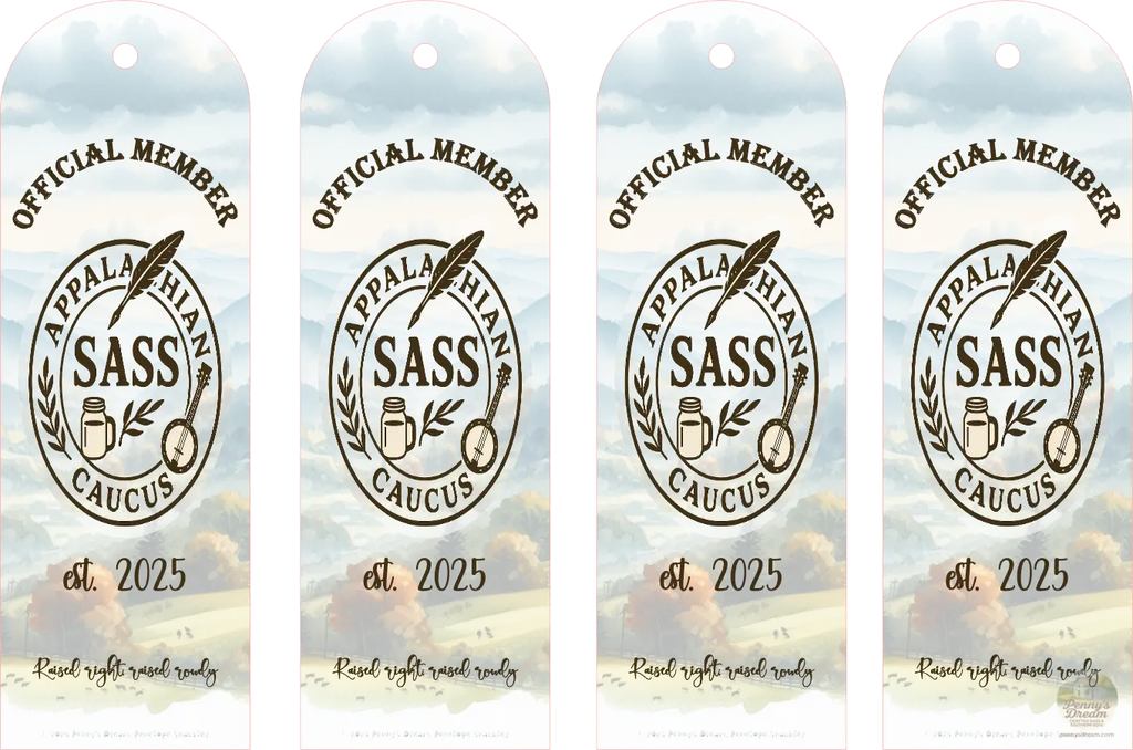 Appalachian SASS Official Member Bookmark Sheet – Double‑Sided Digital Download