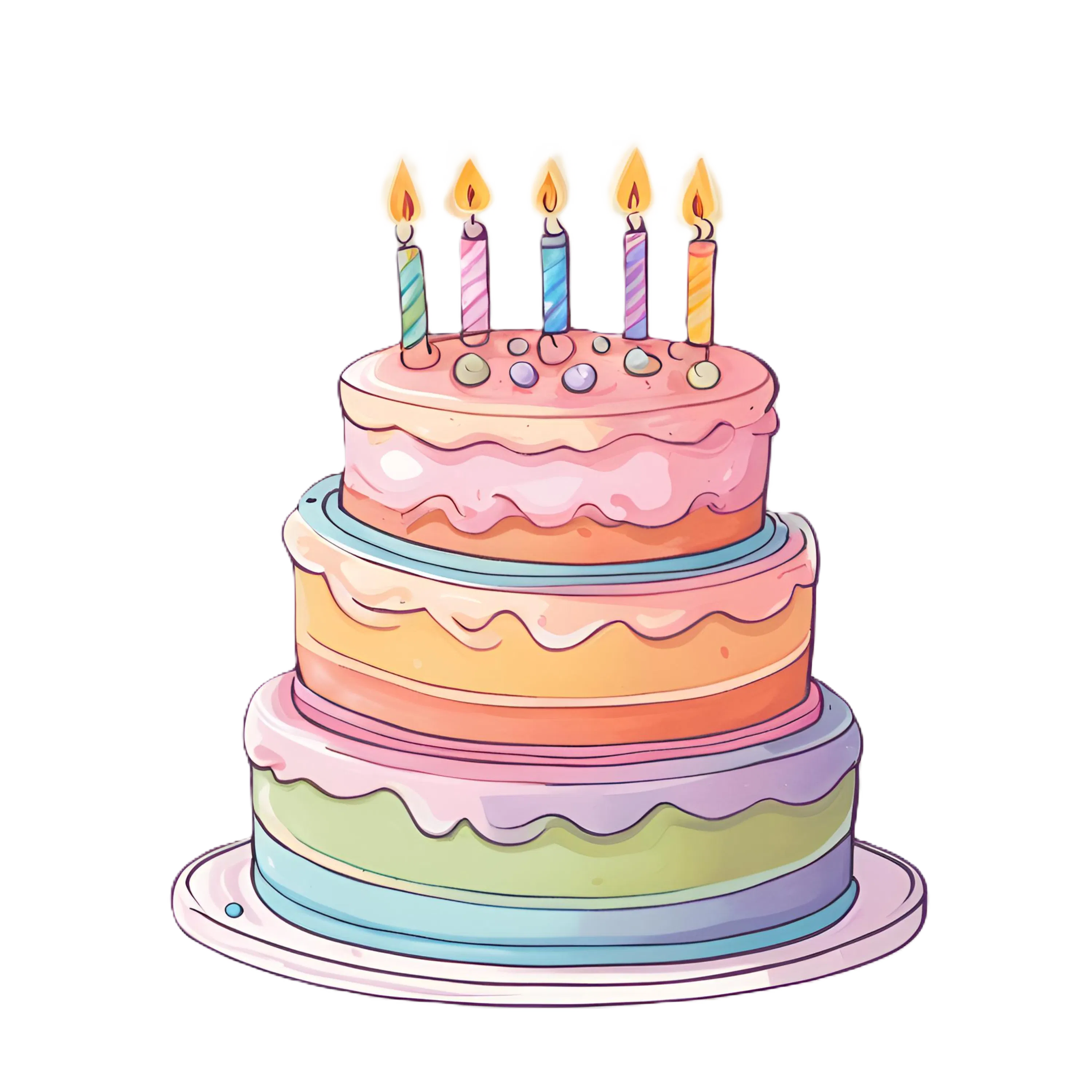 Birthday Creative Kit – 5x7 Card Base, Clipart, Frames, Pattern Paper – SVG and PNG Digital Download
