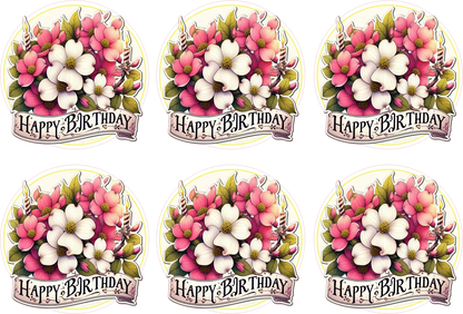 Happy Birthday — Sticker Sheet — Digital Download