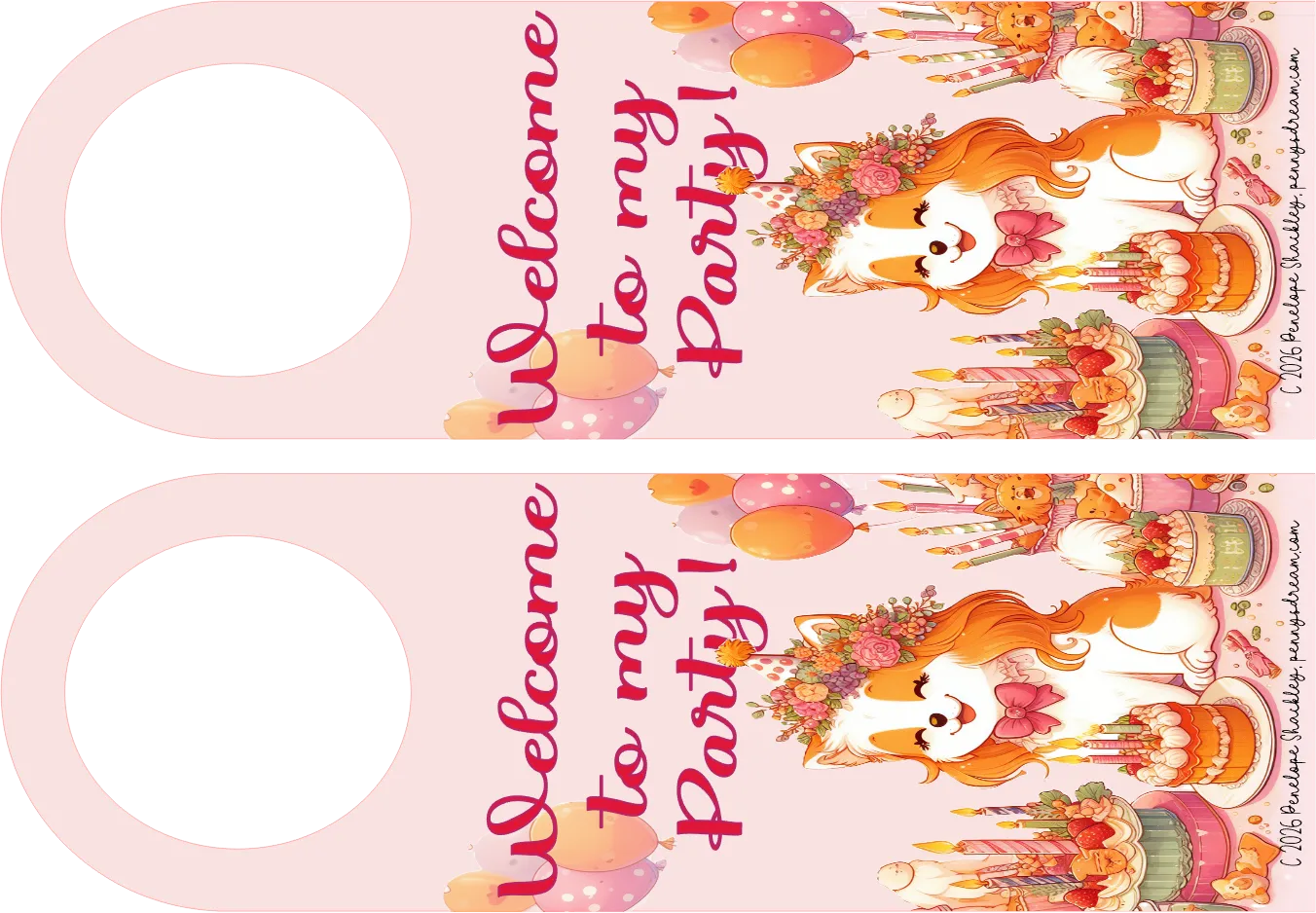 Birthday Pup Door hanger