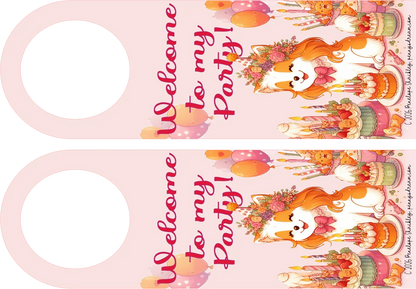 Birthday Pup Door hanger