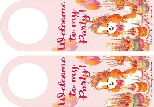 Birthday Pup Door hanger