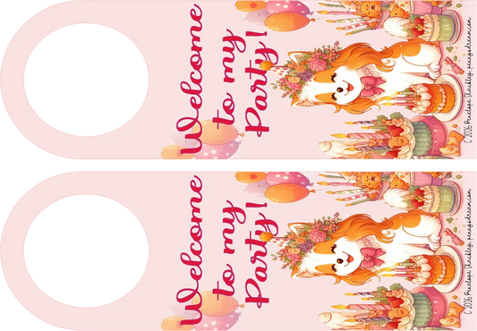 Birthday Pup Door hanger