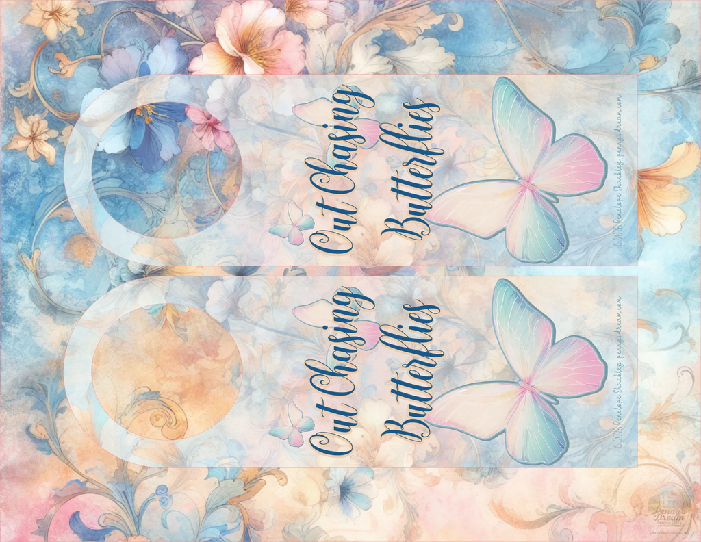 Chasing Butterflies Printable Door Hanger Set