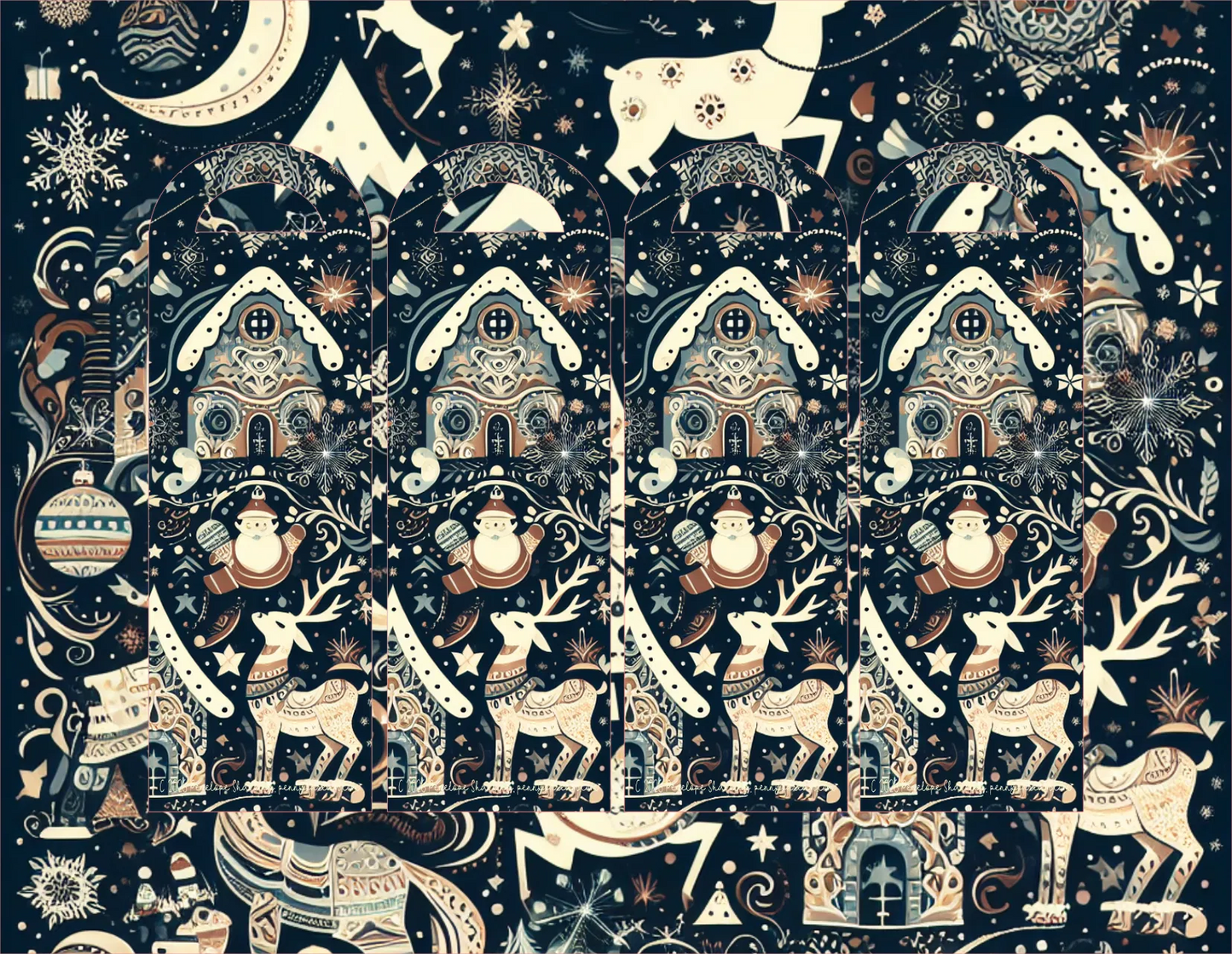 Christmas Magic — Bookmark Sheet — Digital Download