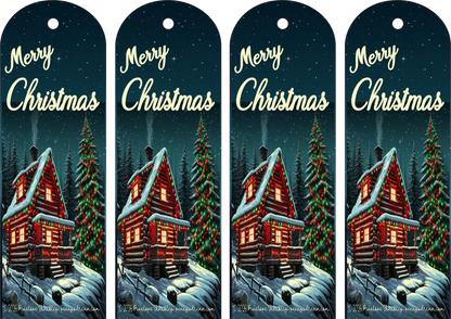 Merry Christmas — Bookmark — Digital Download