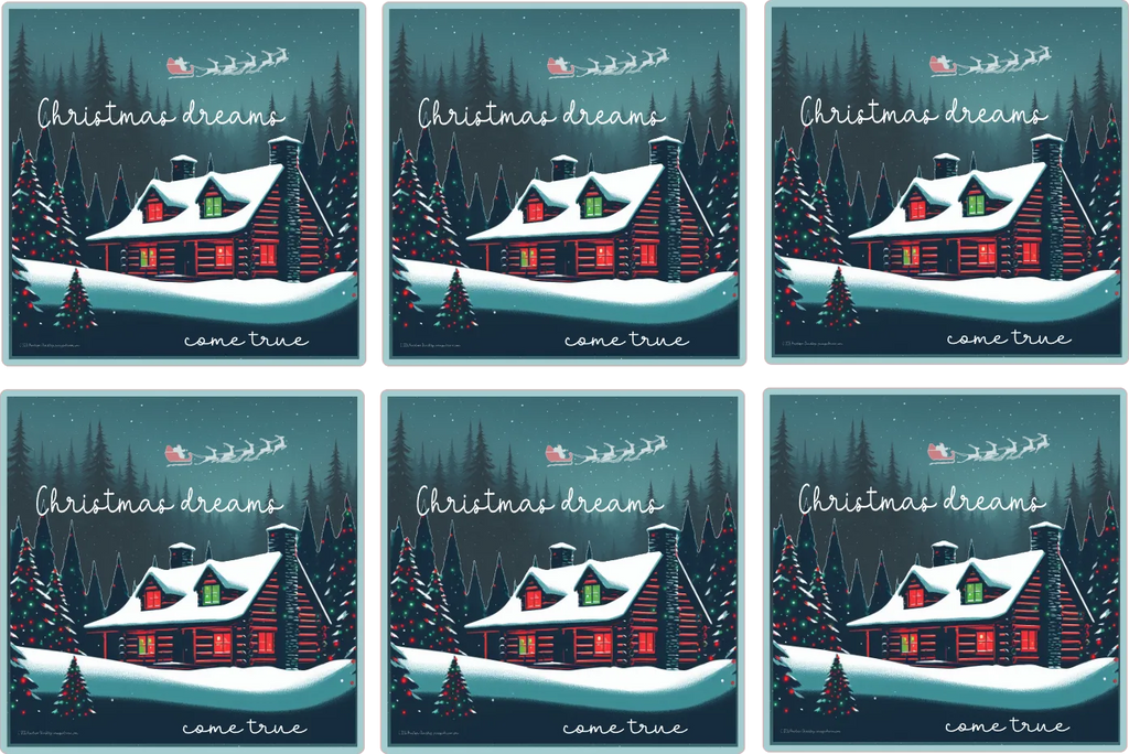 Christmas Dreams Come True Sticker Sheet – Digital File (SVG for Silhouette Studio)