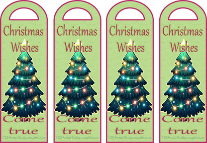 Christmas Wishes — Bookmark — Digital Download