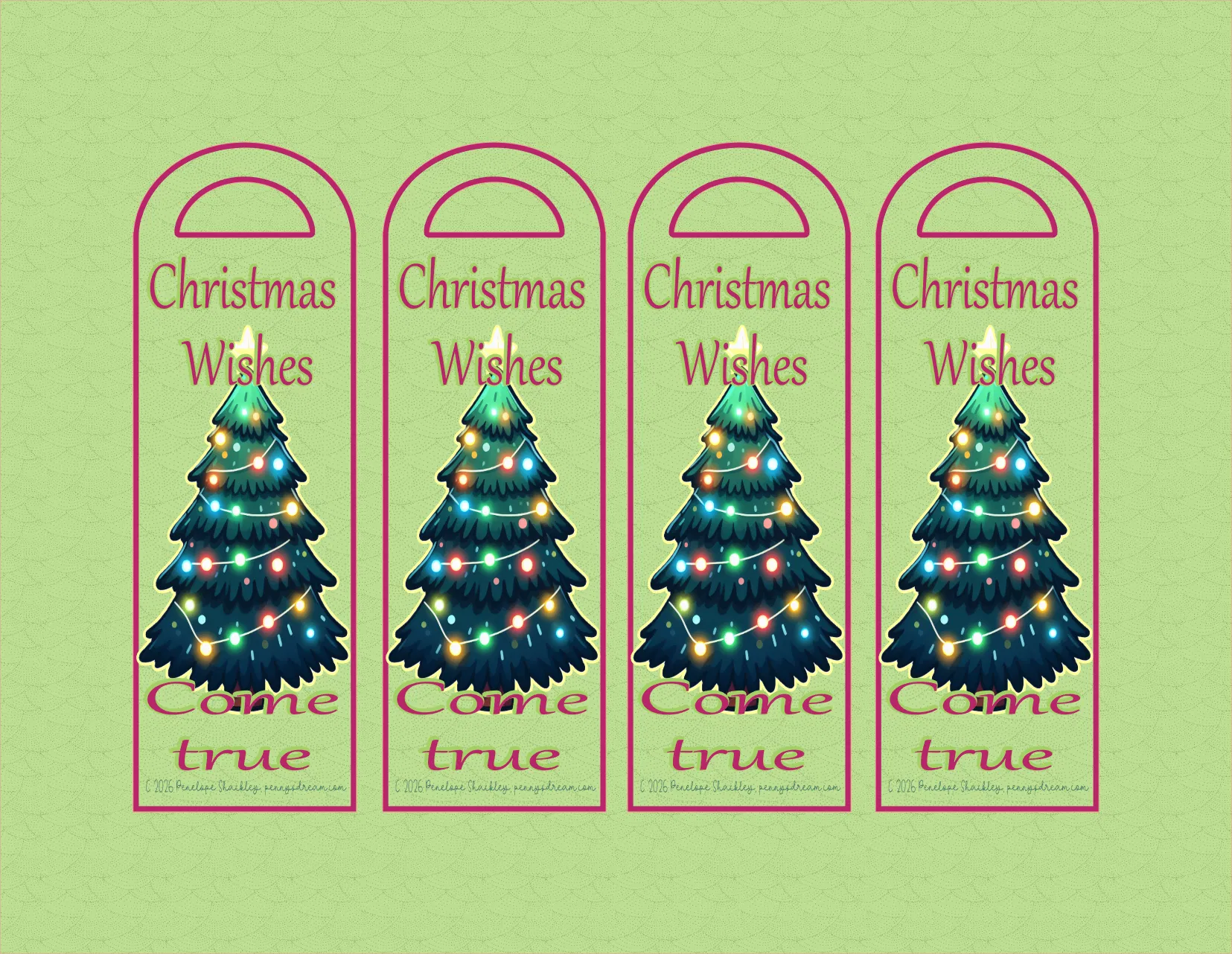 Christmas Themed bookmarks
