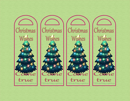 Christmas Wishes — Bookmark — Digital Download
