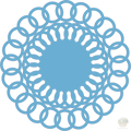 Interlocking Circle Frame - Doily Template – Layered Round Wreath SVG – Silhouette Studio Cut File